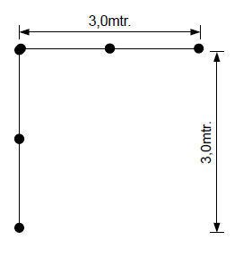 Ranksystem5Wandhalter Ranksystem 35mm Bausatz / 5 Wandhalter / 10m Drahtseil