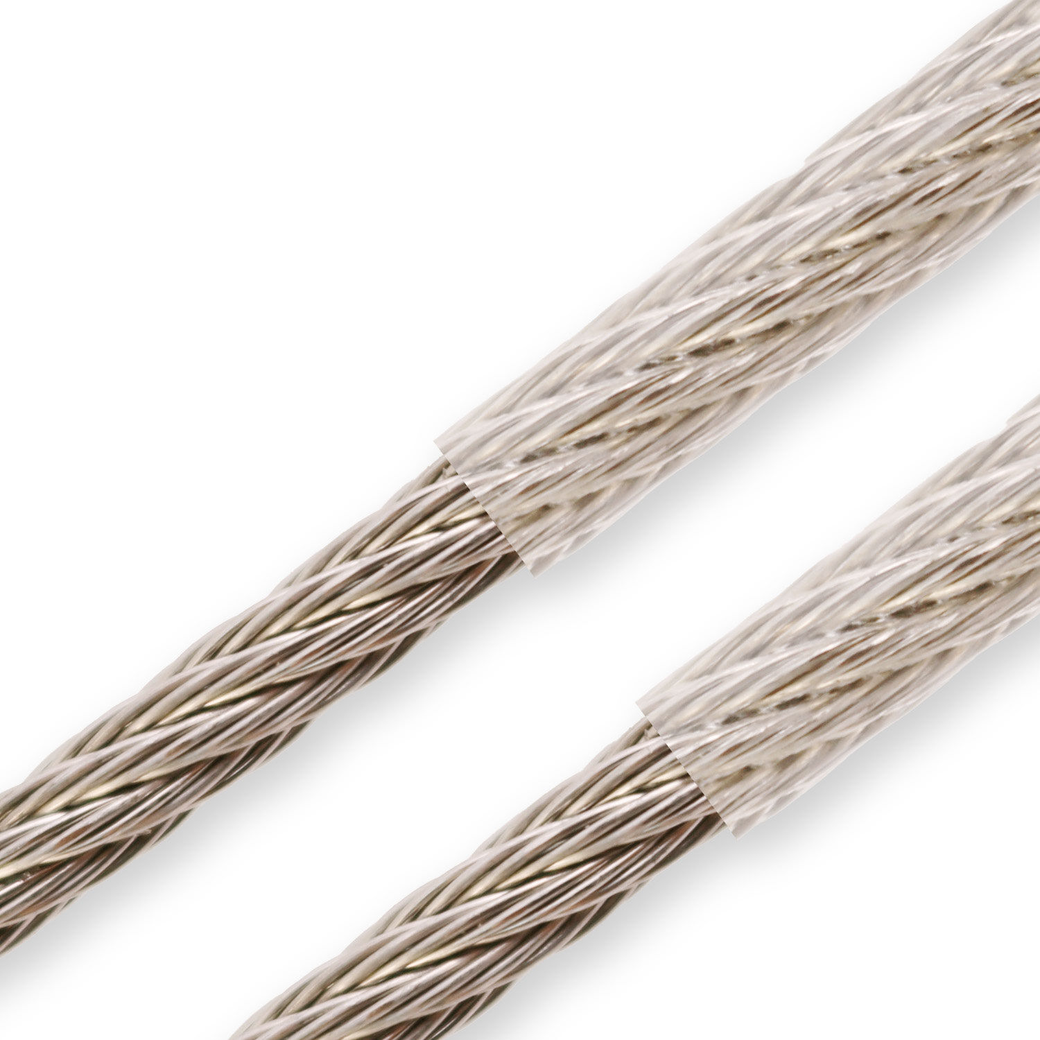 Edelstahl Drahtseil transparent ummantelt PVC - 7x7 flexibel / 1,0 - 5,0mm ø Edelstahl Drahtseil transparent ummantelt PVC - 7x7 flexibel / 1,0 - 5,0mm ø