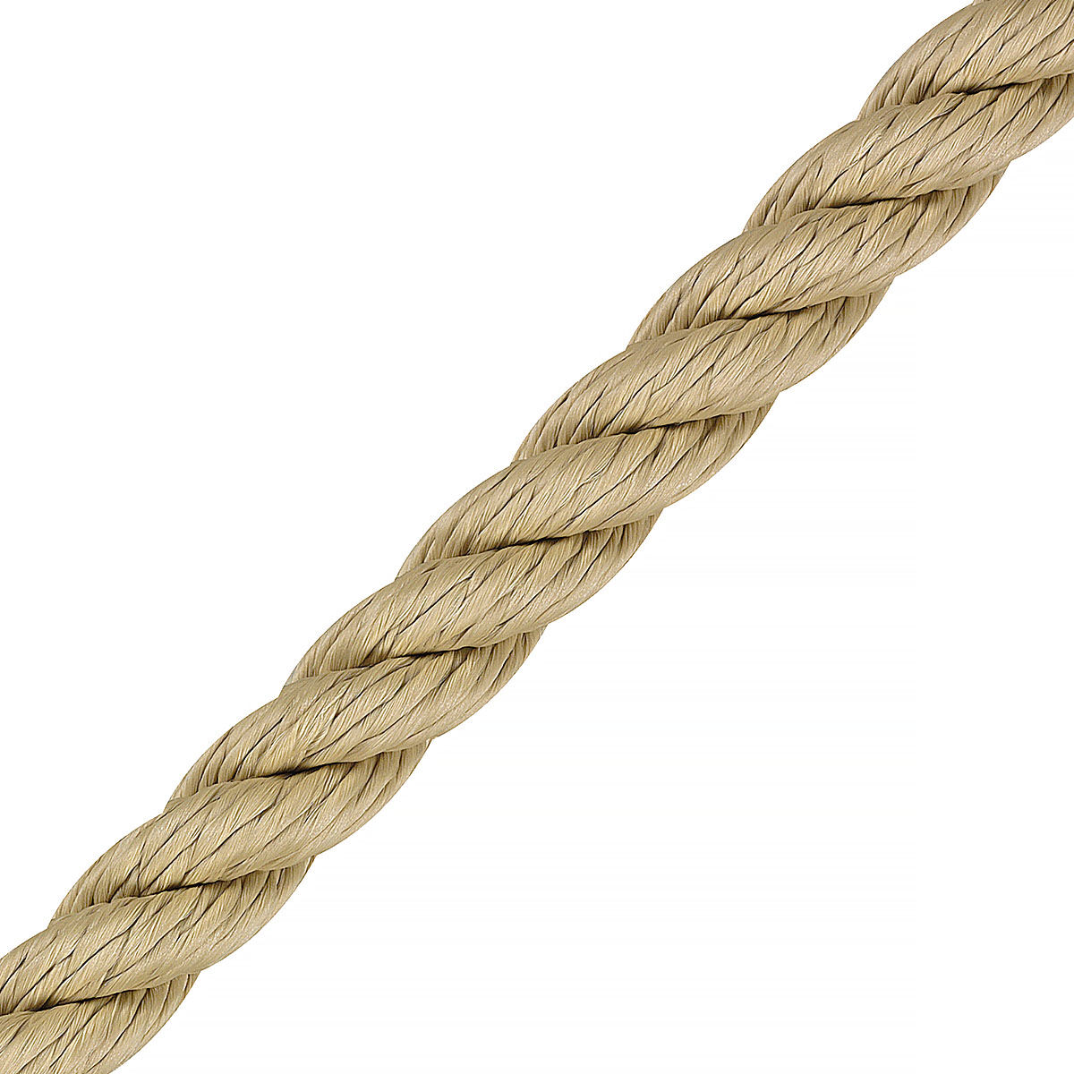 Multifil-Tauwerk 10mm / 3-schäftig geschlagen / Bruchlast 1600daN / Naturfarben / 200mtr Spule