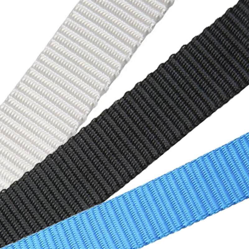 Polyester Webbing, Twill Weave 20.0 mm Wide / 100m Spool / Black Polyester Webbing, Twill Weave 20.0 mm Wide / 100m Spool / Black