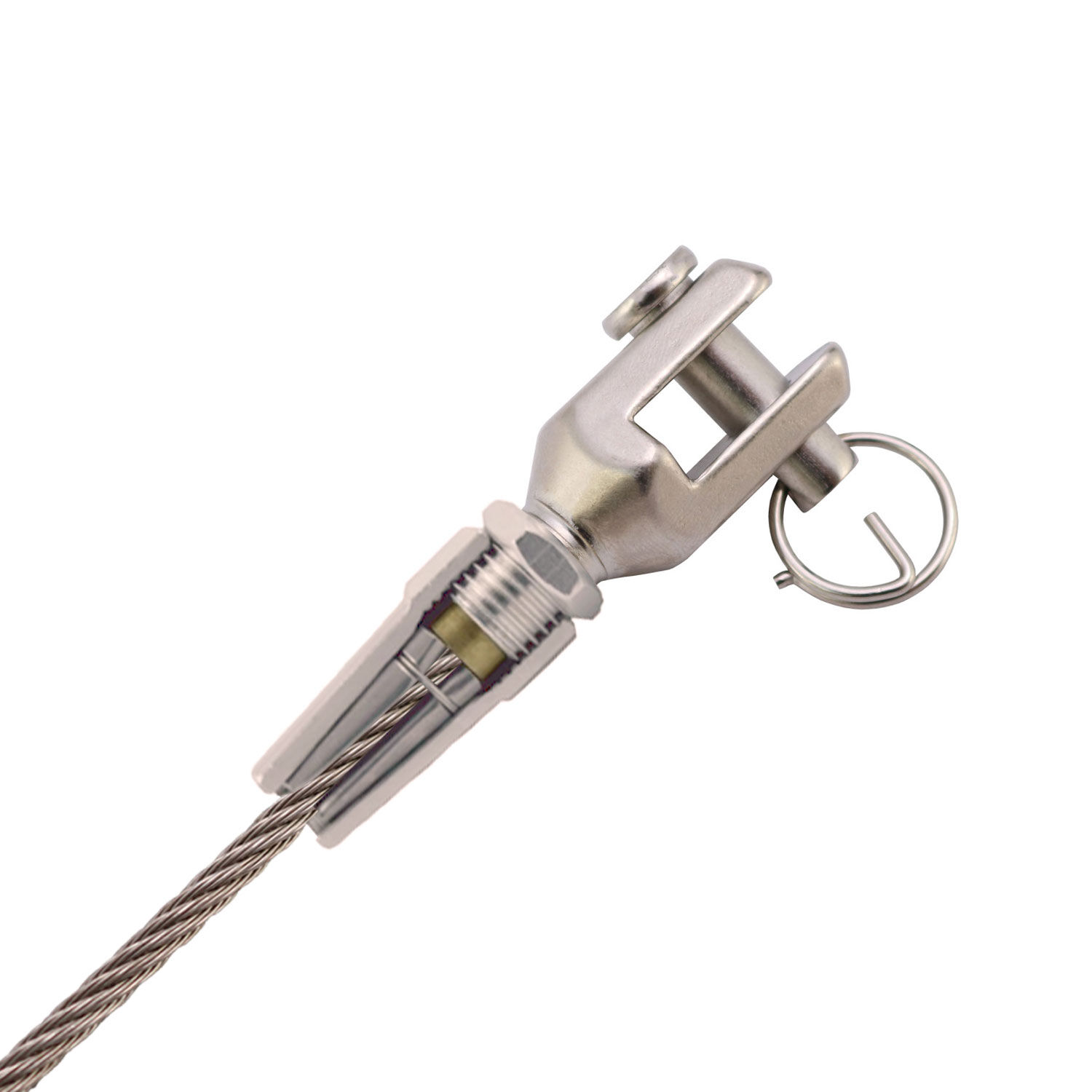 DIY Montage - Gabelterminal für 4,0 - 8,0mm Drahtseil DIY Montage - Gabelterminal für 4,0 - 8,0mm Drahtseil