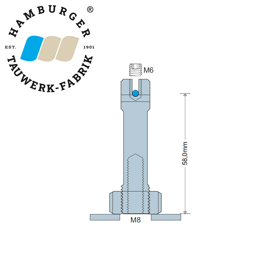 Ranksystem 58mm Bausatz / 4 Wandhalter / Höhe bis 6,0mtr | Hamburger Tauwerk Fabrik – Beste Qualität seit 1901. Jetzt online kaufen