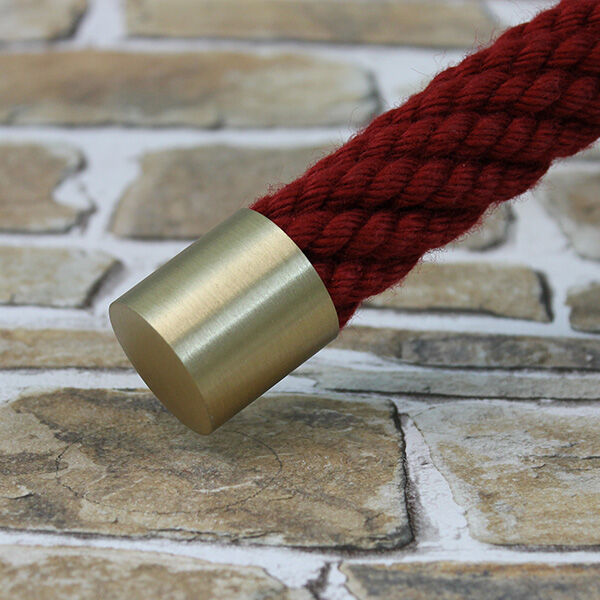 SeilendkappeMessingmatt Seilendkappe - Messing matt für 30mm Handlaufseil/Absperrseil | Hamburger Tauwerk Fabrik – Beste Qualität seit 1901. Jetzt online kaufen