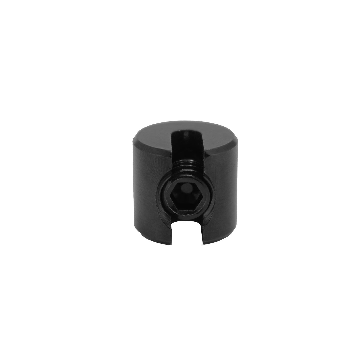 Klemmstopper / Klemmring, 1teilig für 2 - 5mm Drahtseil / Edelstahl V4A, PVD Schwarz Klemmstopper / Klemmring, 1teilig für 2 - 5mm Drahtseil / Edelstahl V4A, PVD Schwarz
