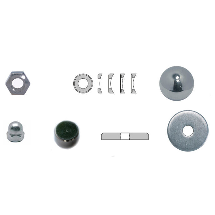 Muttern, Formscheiben & Rosetten für Drahtseil-Montage Mutter, Formscheibe & Rosette