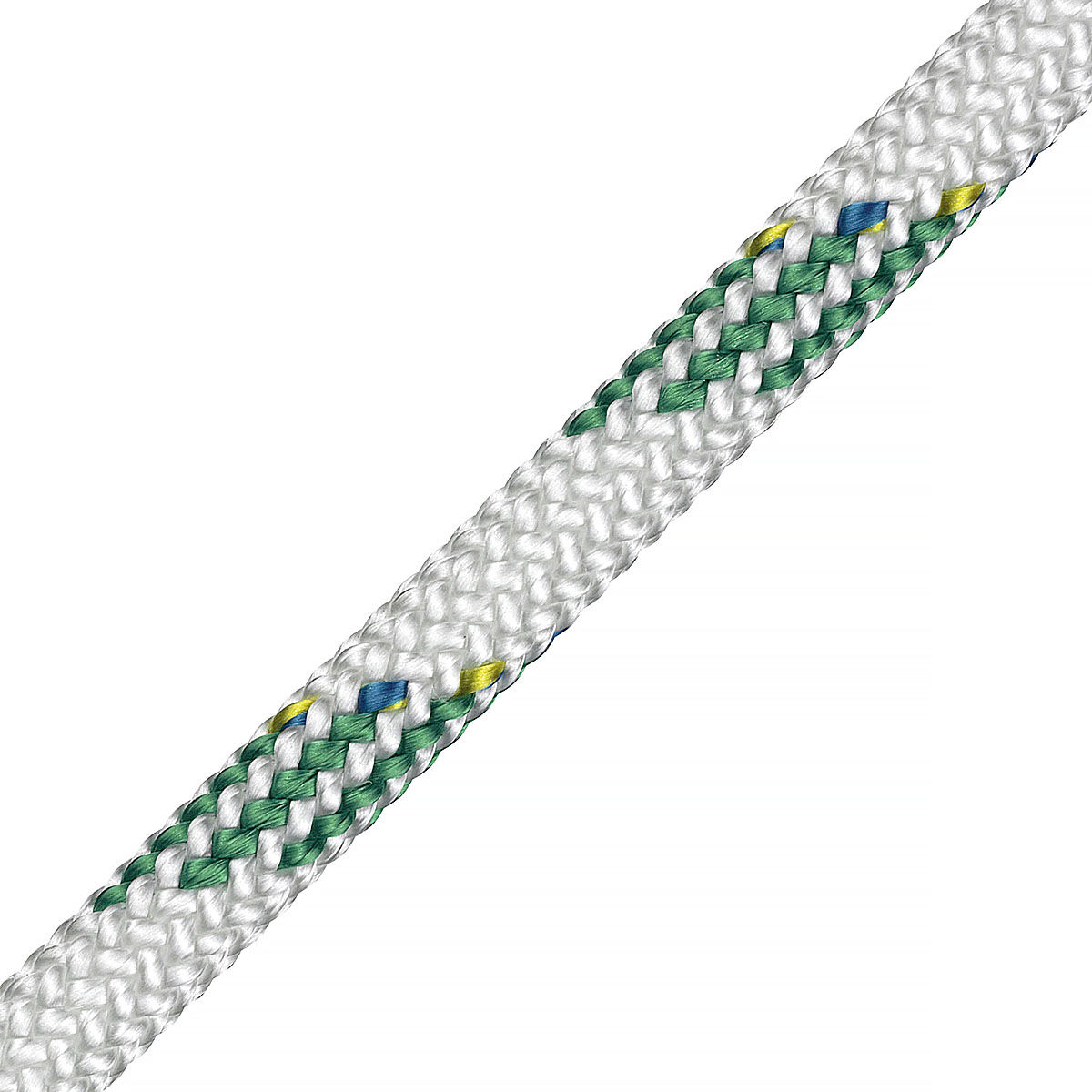 LIROS Dynamic Plus Tauwerk 8,0mm / Bruchlast 2300daN / Weiß-Grün LIROS Dynamic Plus Tauwerk 8,0mm / Bruchlast 2300daN / Weiß-Grün