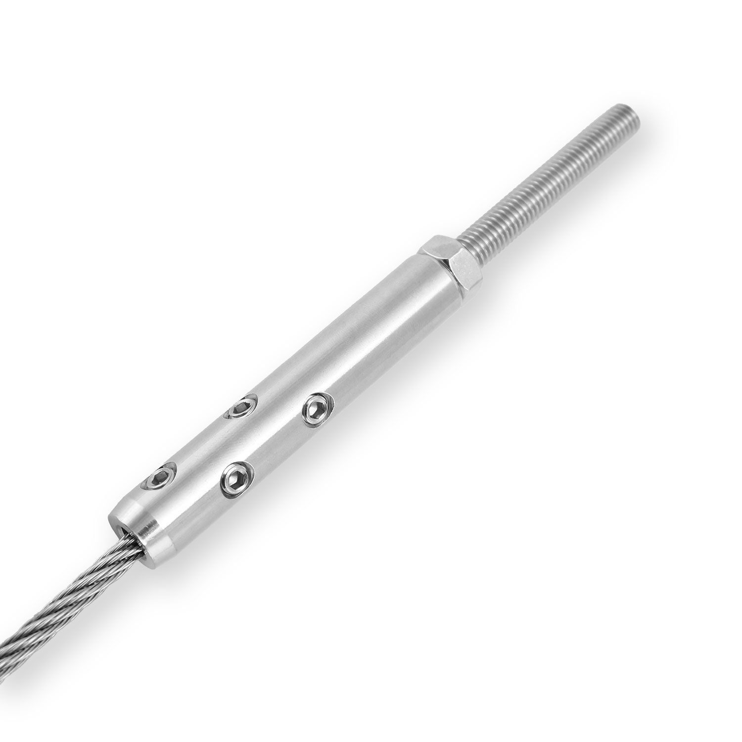 DIY Selbstmontage Seilspanner für 5mm Drahtseil mit Aussengewinde M6