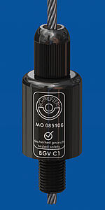 Drahtseilhalter Typ 50SV II, M12 / schwarz verzinkt, mit Verriegelungsmutter Drahtseilhalter Typ 50SV II, M12 / schwarz verzinkt, mit Verriegelungsmutter