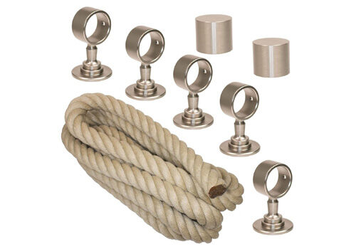 Seilträger und Endkappen für Handlaufseil/Absperrseil Seilträger und Endkappen für Handlaufseil/Absperrseil