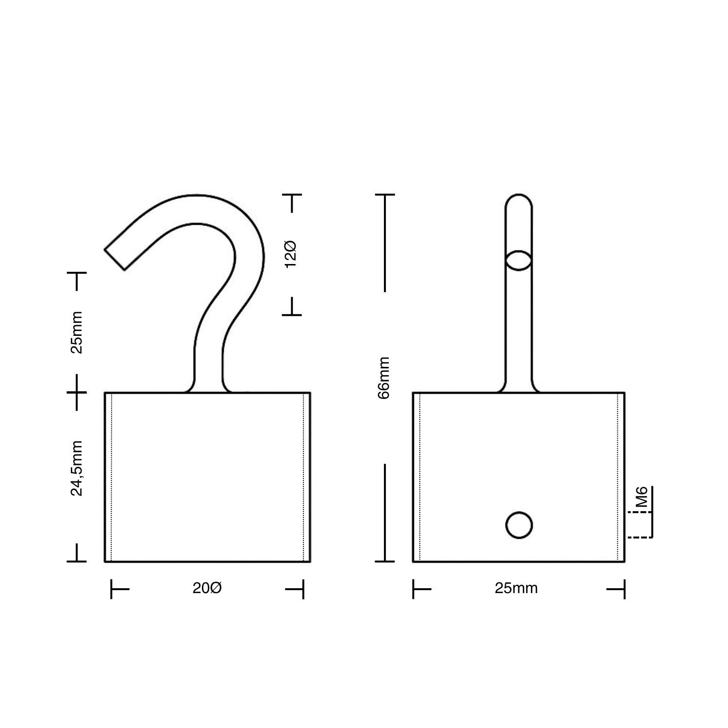 Seilendkappe mit Haken - Messing glänzend für 20mm Handlaufseil/Absperrseil | Hamburger Tauwerk Fabrik – Beste Qualität seit 1901. Jetzt online kaufen