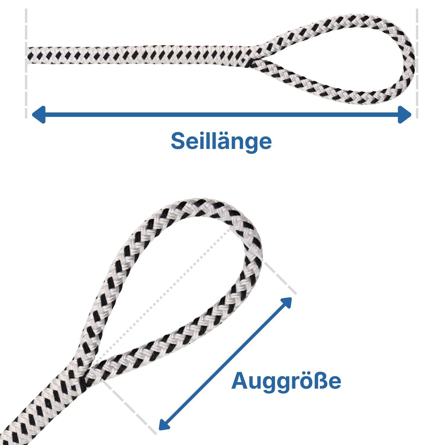 LIROS Porto Tauwerk / 8,0 - 22mm ø, nach Vorgabe gefertigt
