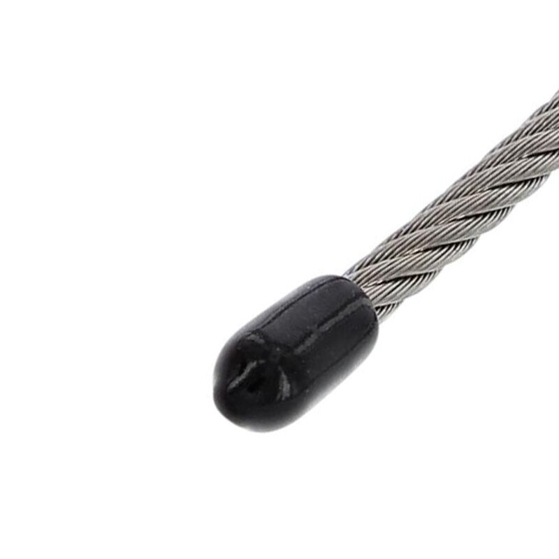 PVC Endkappe / Endmuffe für Drahtseile – Schwarz PVC Endkappe / Endmuffe für Drahtseile – Schwarz