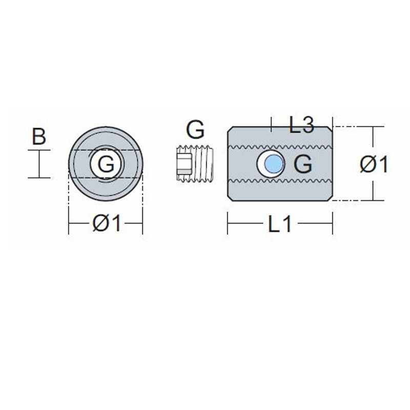 Edelstahl Anschraubklemme / Klemmkopf für 2,0 - 6,0mm Drahtseil Edelstahl Anschraubklemme / Klemmkopf für 2,0 - 6,0mm Drahtseil