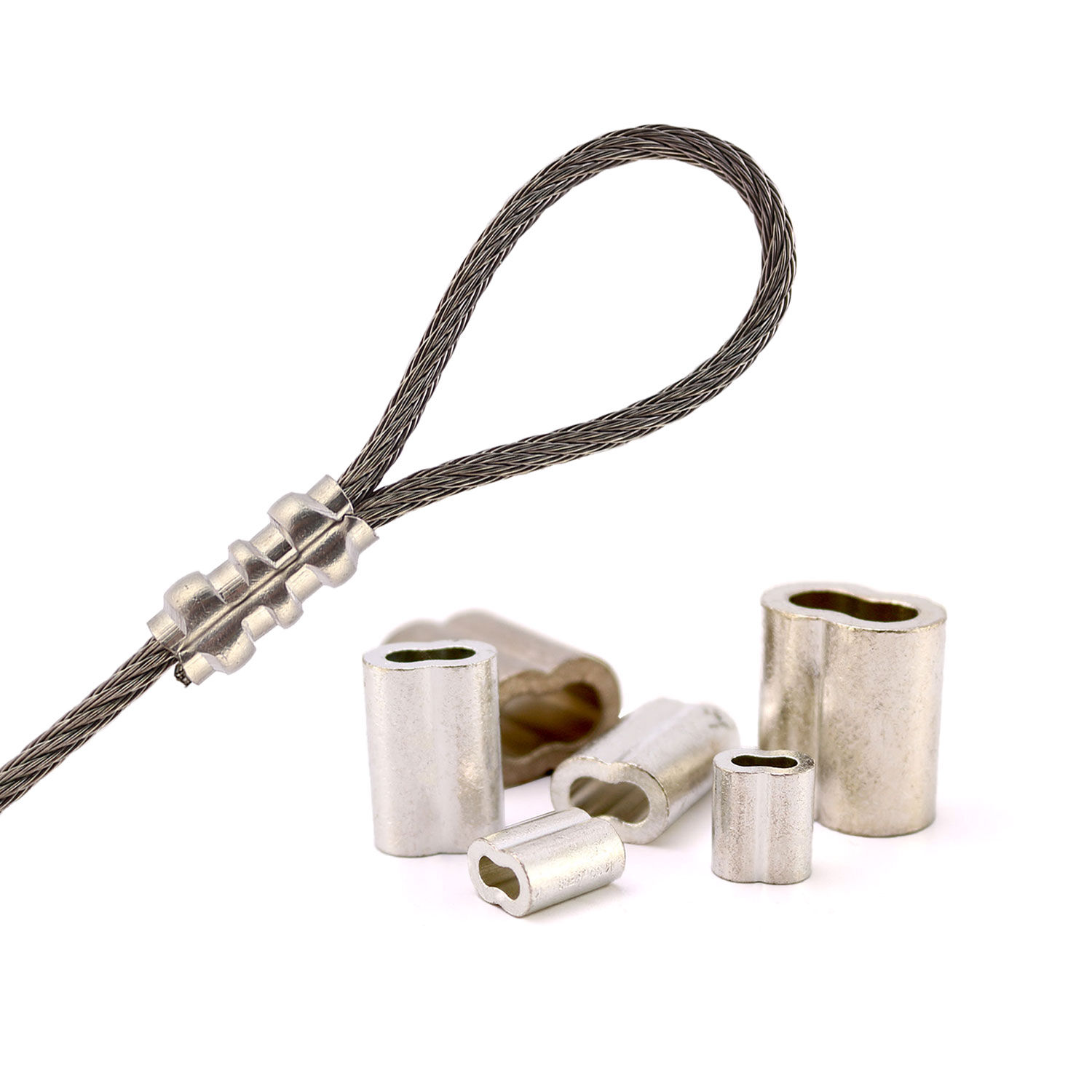 Nicopress® Seilklemmen & Presshülsen,Made in USA - für 0,26 - 10,0mm Drahtseil Nicopress® Seilklemmen & Presshülsen,Made in USA - für 0,26 - 10,0mm Drahtseil