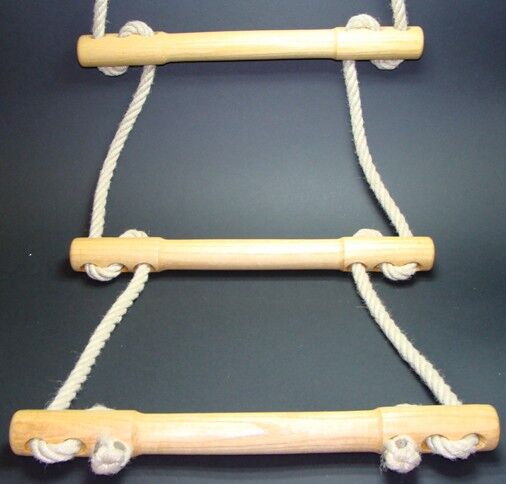 Strickleiter / Sprossenleiter aus Polyhanf & Esche in vielen Längen - HANDMADE Strickleiter / Sprossenleiter aus Polyhanf & Esche in vielen Längen - HANDMADE