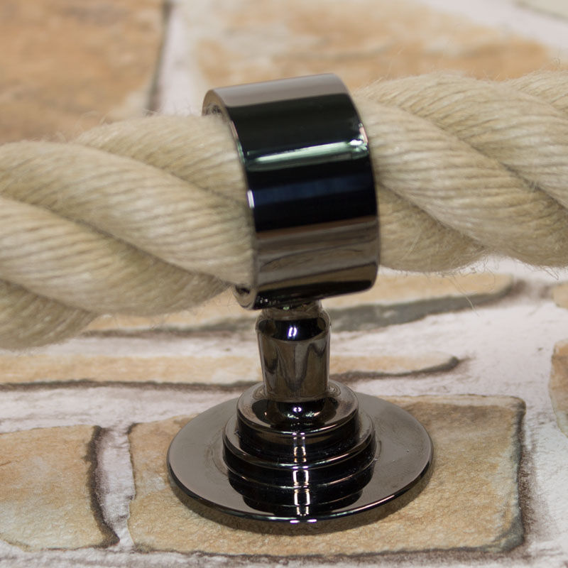 Rope railings, end caps & fittings / Black chrome plated Rope railings, end caps & fittings / Black chrome plated