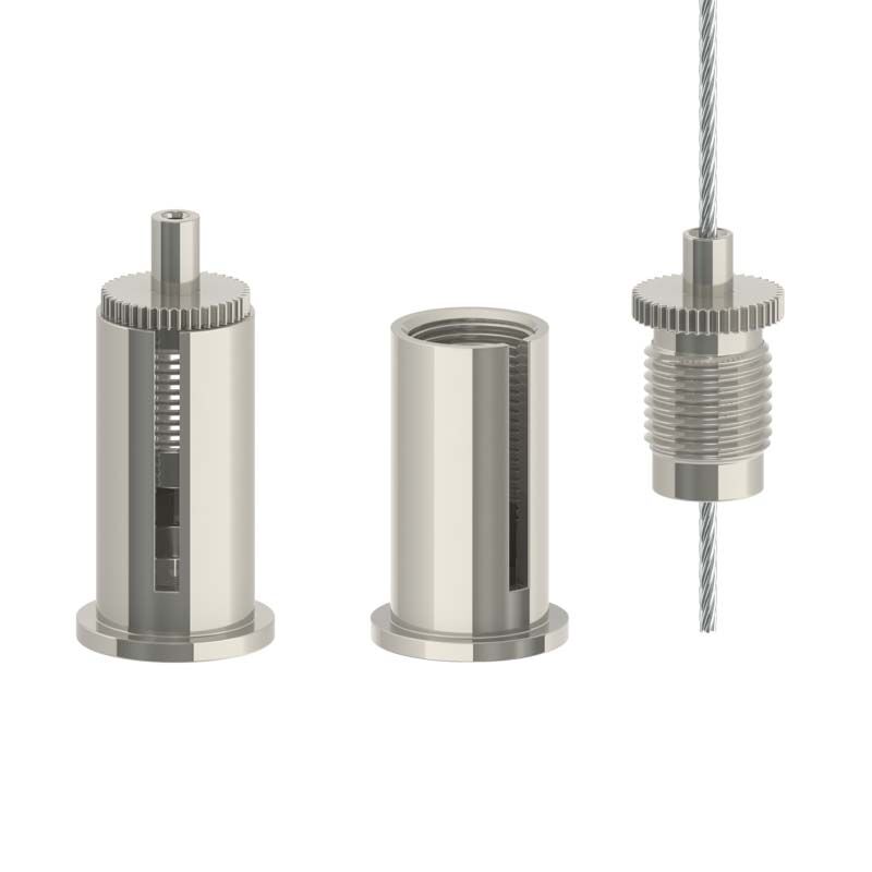 Ceiling Fastener M10x1 with Gripper / Nickel-Plated Ceiling Fastener M10x1 with Gripper / Nickel-Plated