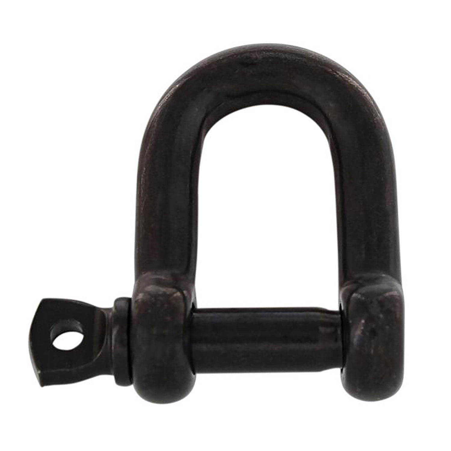 D-Schäkel, kurze Form M4 - M10, Edelstahl A4 - AISI 316, PVD Schwarz