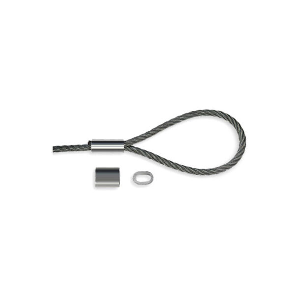 Aluminium Pressklemmen NG5 / 5,0mm Drahtseil - 100Stück aus der Hamburger Tauwerk Fabrik - Est. 1901 ✓ Made in Germany ✓ Top Qualität ➤ Jetzt kaufen!