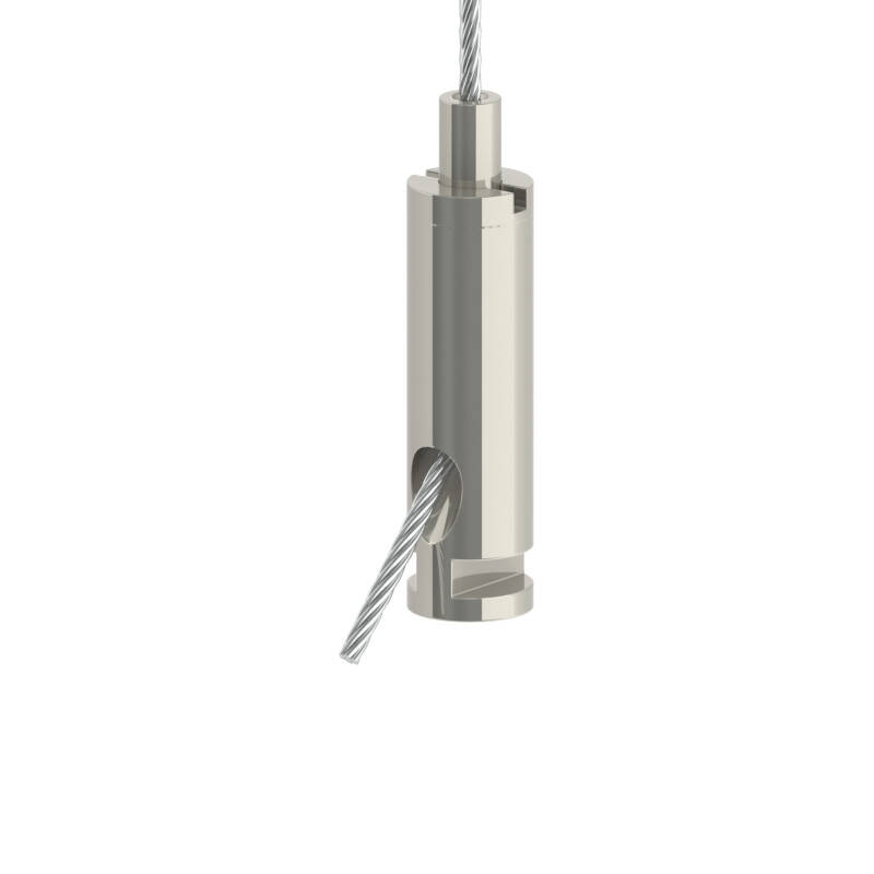 Wire Rope Holder/Gripper Type 20 SE with T-Head / Nickel-Plated Wire Rope Holder/Gripper Type 20 SE with T-Head / Nickel-Plated