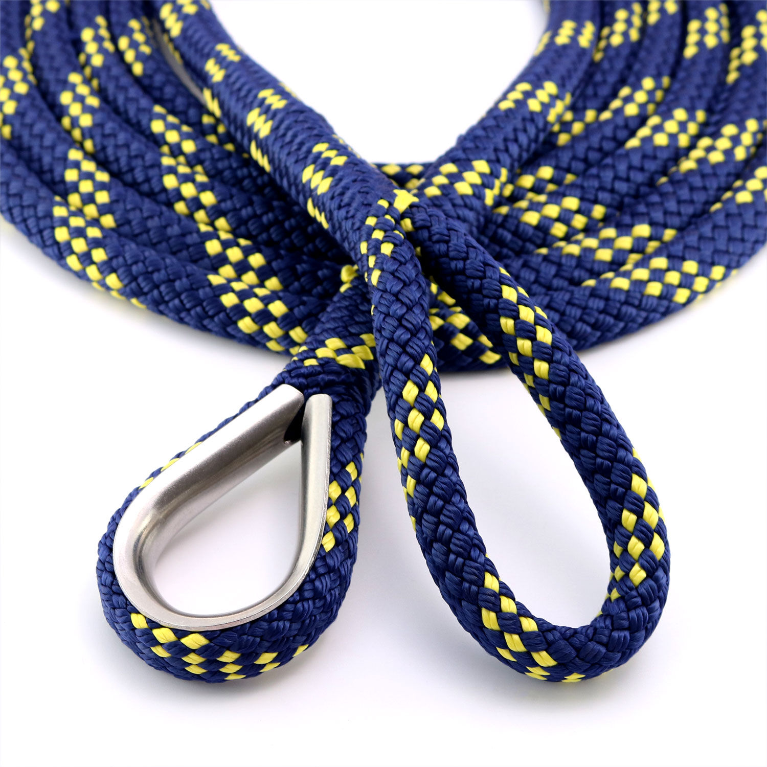 LIROS Handy Elastic 14mm / Bruchlast 4800daN / Marine-Gelb | Hamburger Tauwerk Fabrik – Beste Qualität seit 1901. Jetzt online kaufen