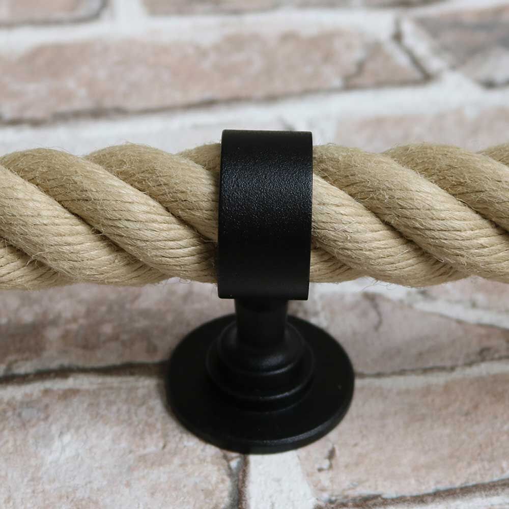 Seilträger - schwarz matt Rope railings, end caps & fittings / Black satin