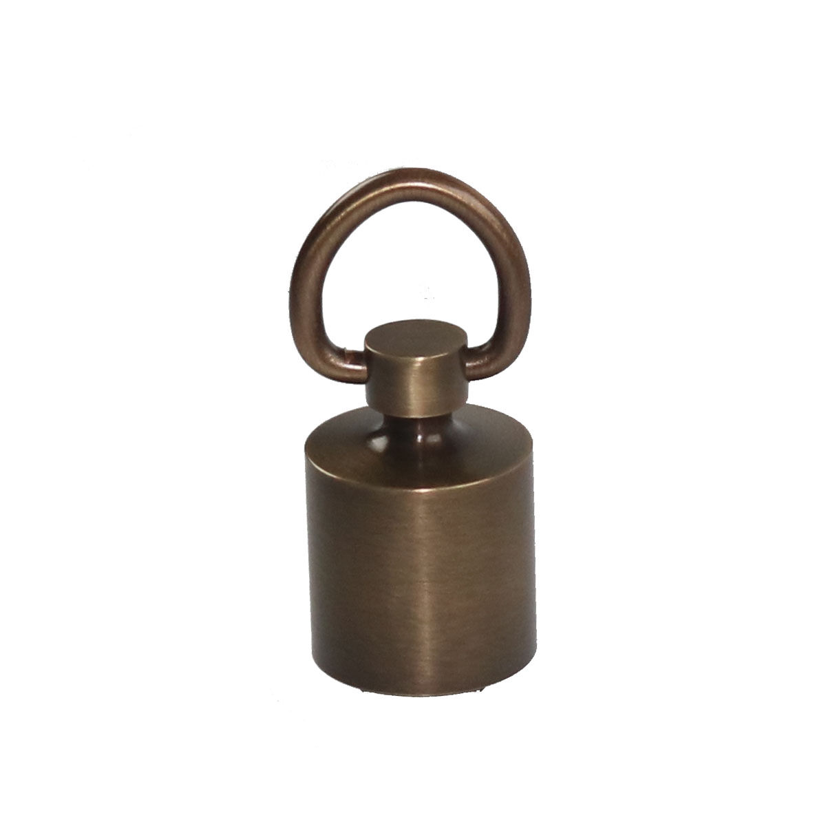Rope End Cap with Ring - Bronzed for 30mm Handrail Rope / Barrier Rope