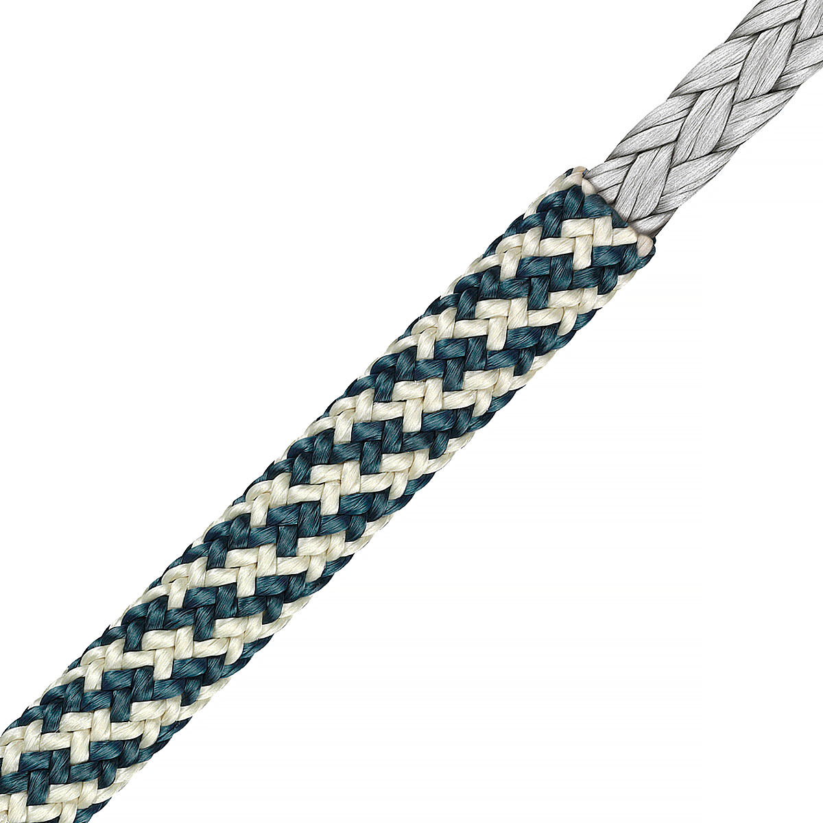 LIROS Racer XTR Tauwerk 8,0mm / Bruchlast 4700daN / Beige-Blau / Meterware