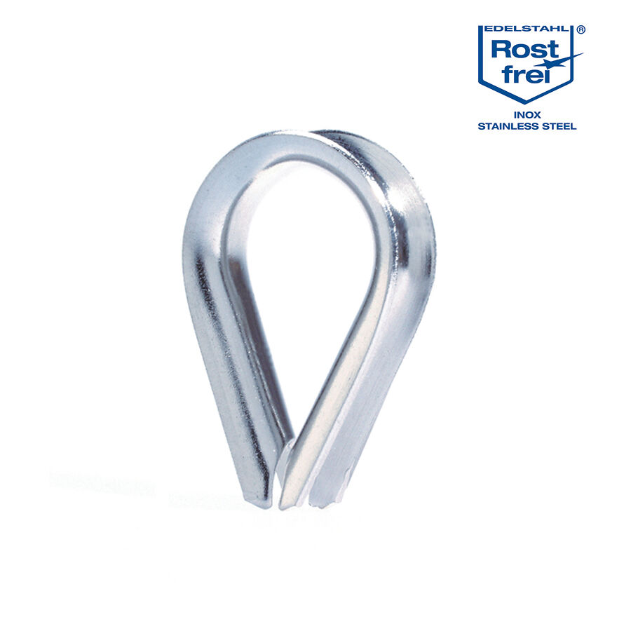 Edelstahl Kausche für 4,0mm Seilkausche / Edelstahl-Kausch 4mm