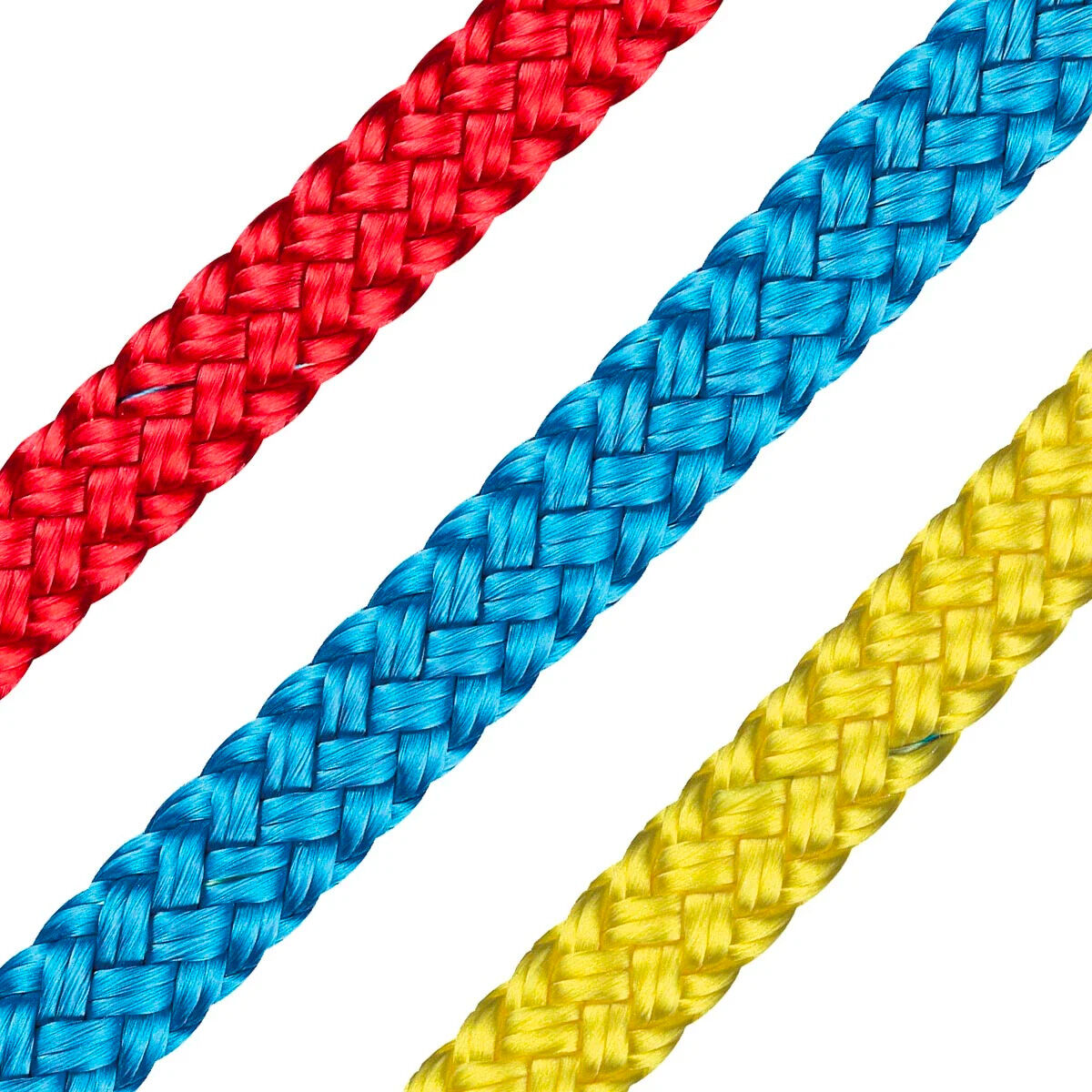 Polyester (PES) Flechtleine in vielen Farben / 1,0 - 6,0mm ø Polyester (PES) Flechtleine in vielen Farben / 1,0 - 6,0mm ø