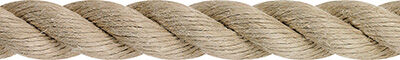Absperrseil Soft Touch – Robust und langlebig, ideal für Innen- und Außenbereich Handlaufseil aus Naturhanf – Nachhaltig, umweltfreundlich und klassisch, Farbe: natur