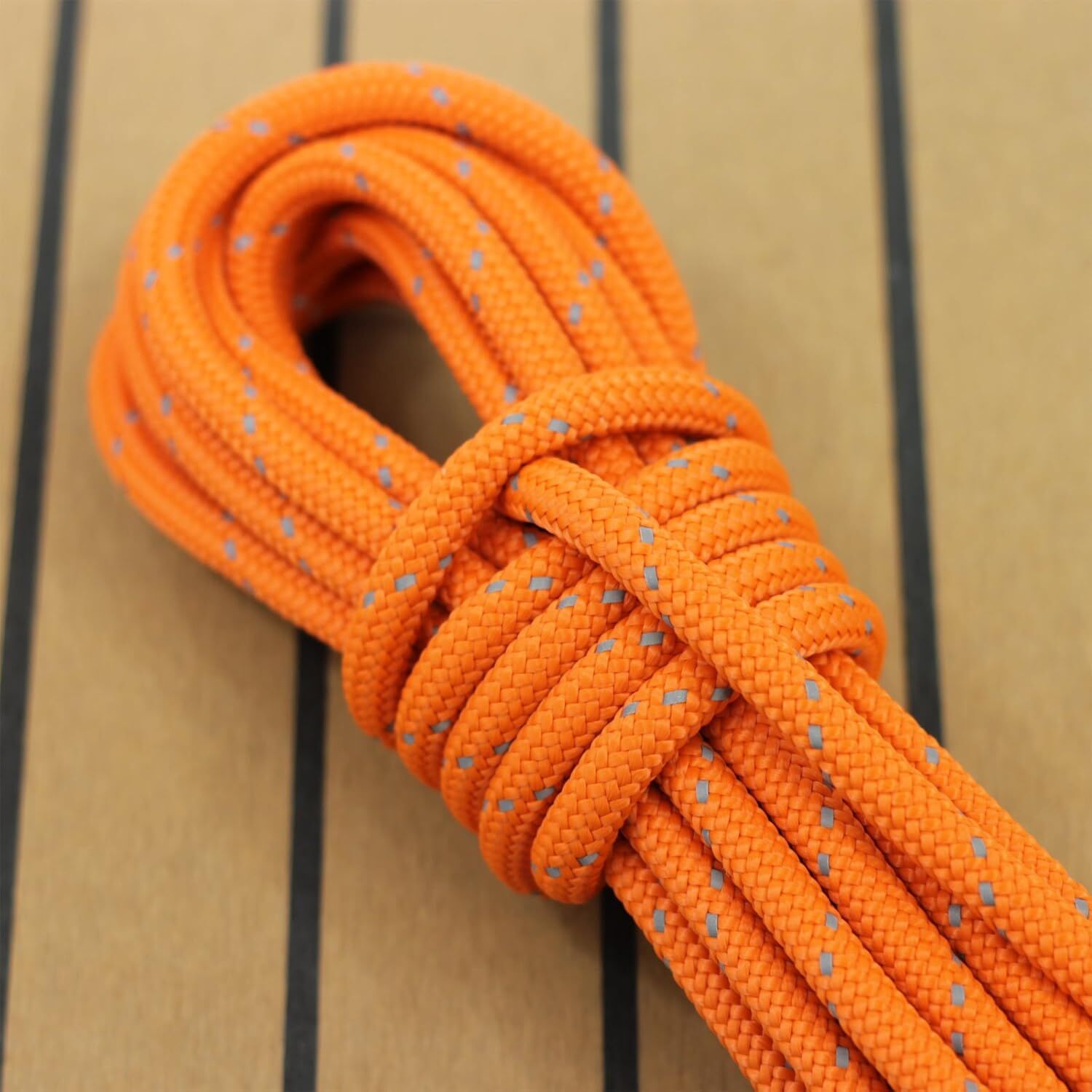 Outdoorseil ECO-Flash Orange mit refl. Kennfaden 10mm ø aus der Hamburger Tauwerk Fabrik - Est. 1901 ✓ Made in Germany ✓ Top Qualität ➤ Jetzt kaufen!