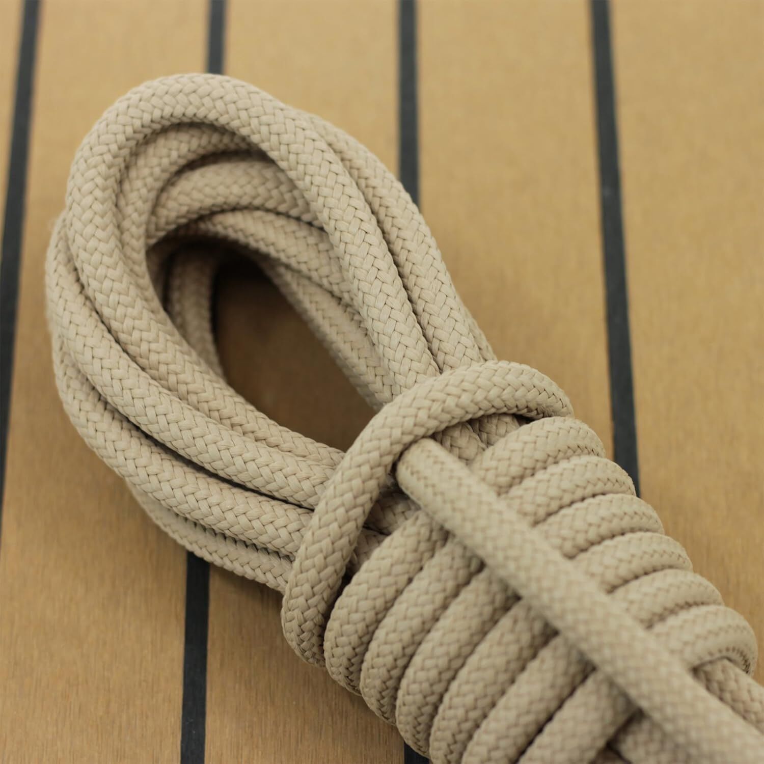 Outdoorseil ECO-DOCK 10mm ø - Farbe: Naturfarben/Beige als Meterware Outdoorseil ECO-DOCK 10mm ø - Farbe: Naturfarben/Beige als Meterware