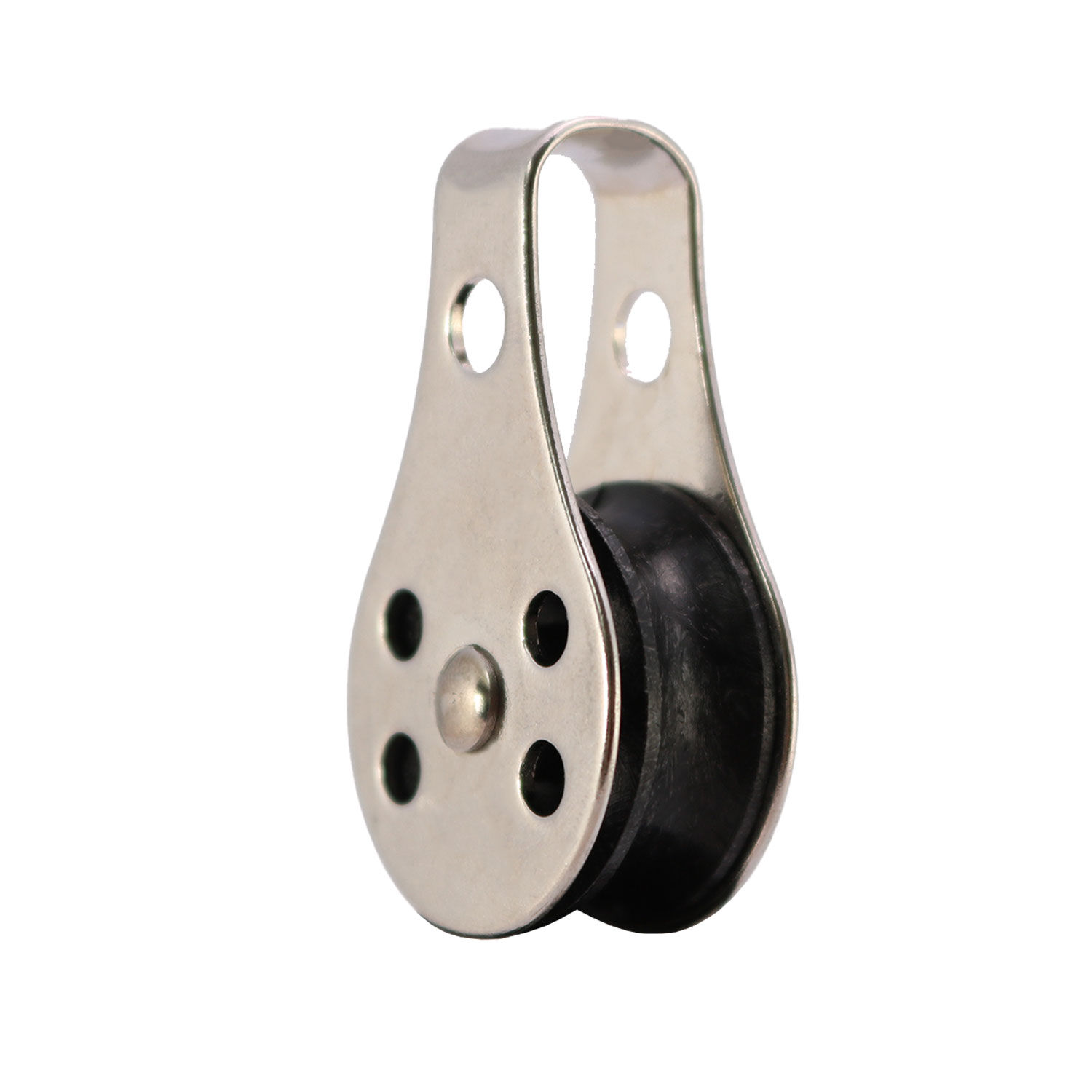 Block mit Kunststoffrolle mit Bügel - 25mm ø Block mit Kunststoffrolle mit Bügel - 25mm ø