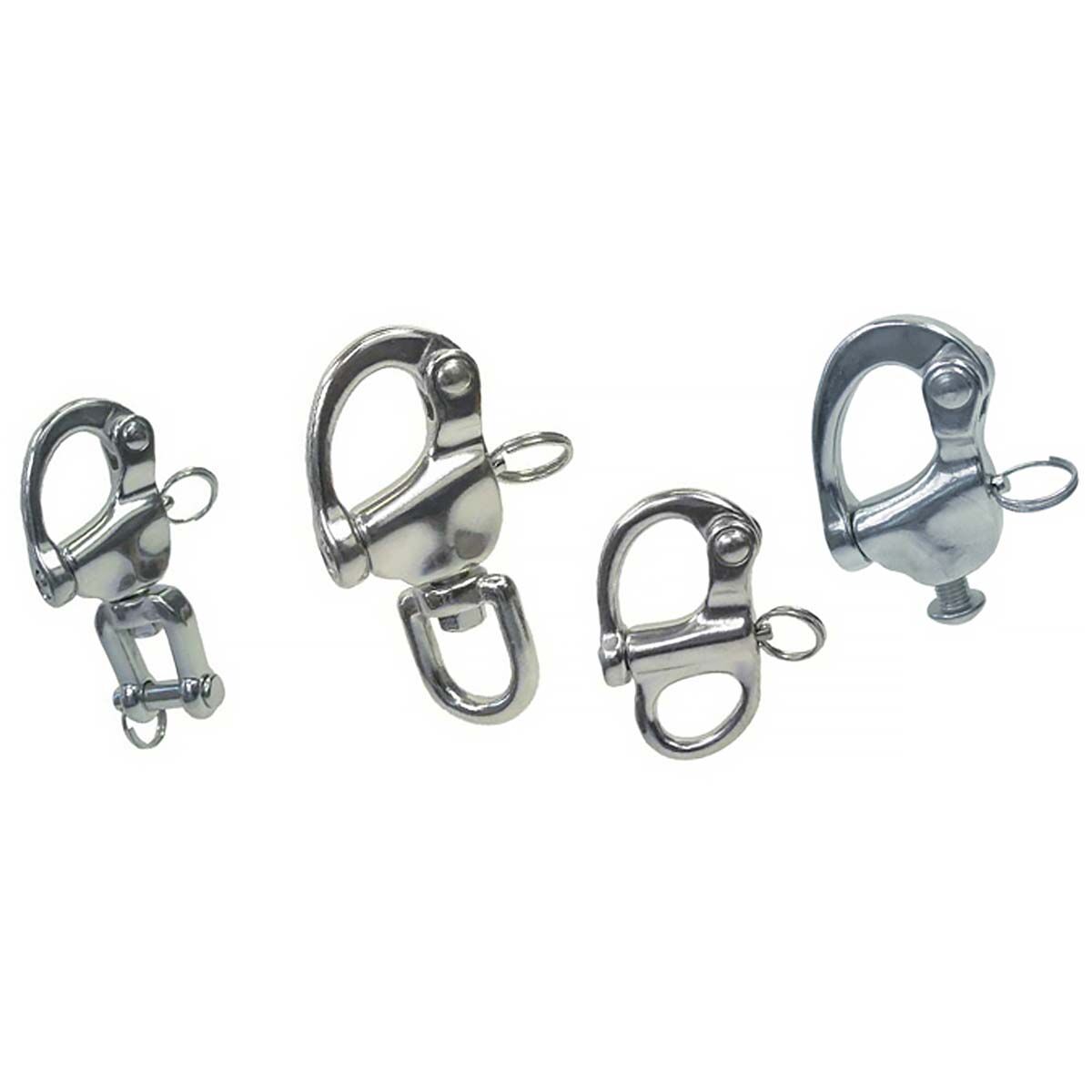 Edelstahl Schnappschäkel mit Schnellverschluss Edelstahl Schnappschäkel