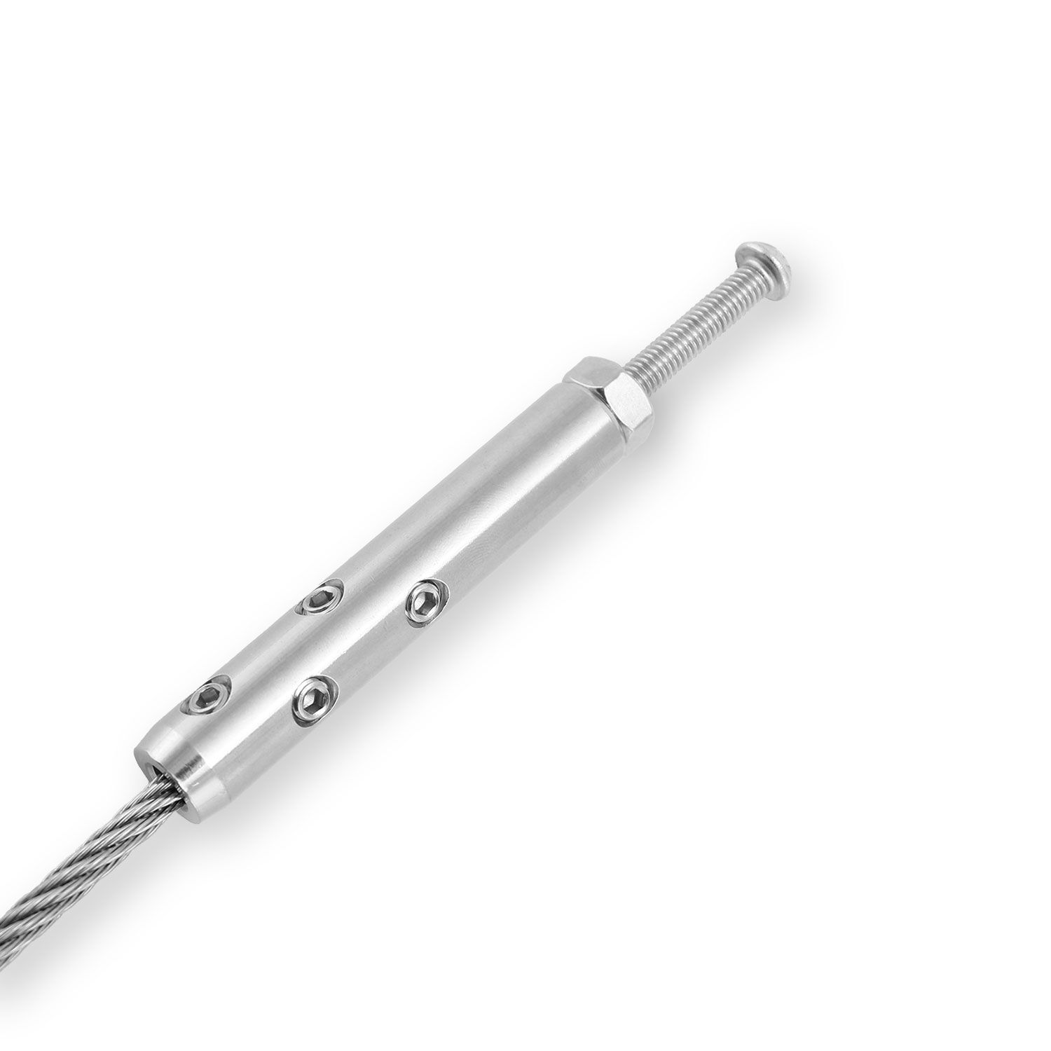 DIY Self-Assembly Rope Tensioner for 6mm Wire Rope with M8x60 Screw DIY Self-Assembly Rope Tensioner for 6mm Wire Rope with M8x60 Screw