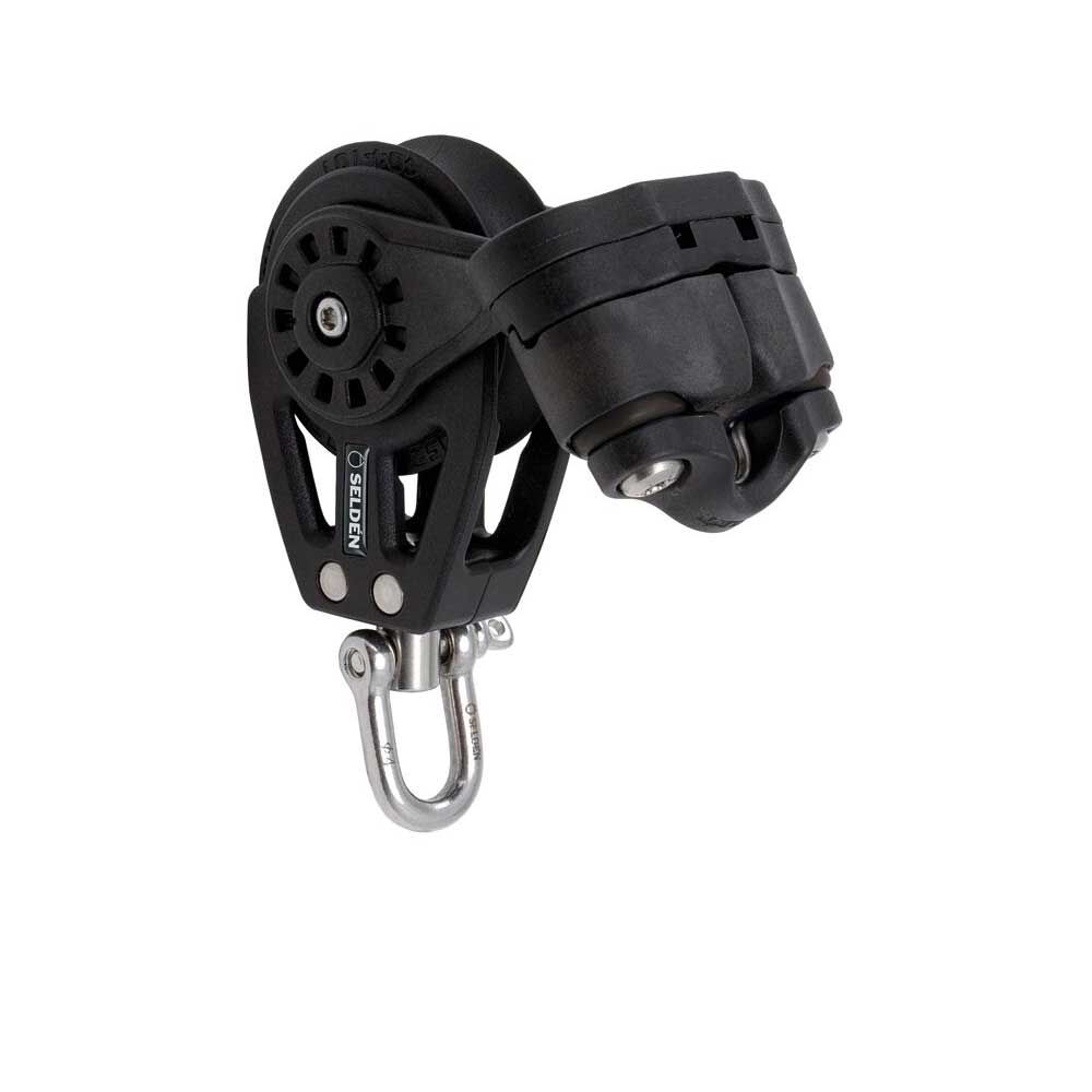 EinscheibigmitWirbelundKlemme Seldén BBB Einscheibiger Kugellager-Block mit Wirbel und Klemme