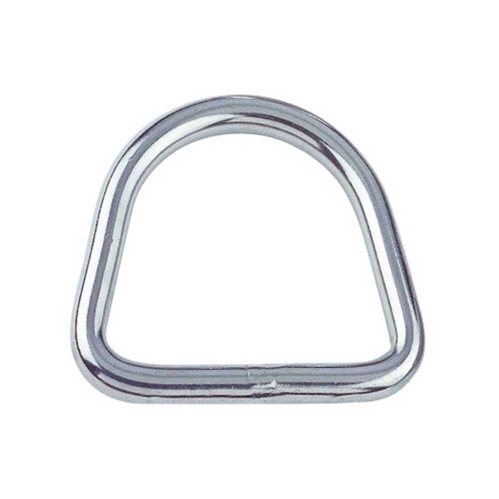 EdelstahlD-Ring D-Ring geschweißt 3,0 - 10mm, Edelstahl A4 - AISI 316