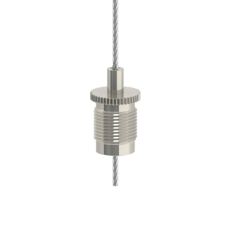 Wire Rope Holder/Gripper Type 20 SE with M13x1 Thread / Nickel-Plated Wire Rope Holder/Gripper Type 20 SE with M13x1 Thread / Nickel-Plated