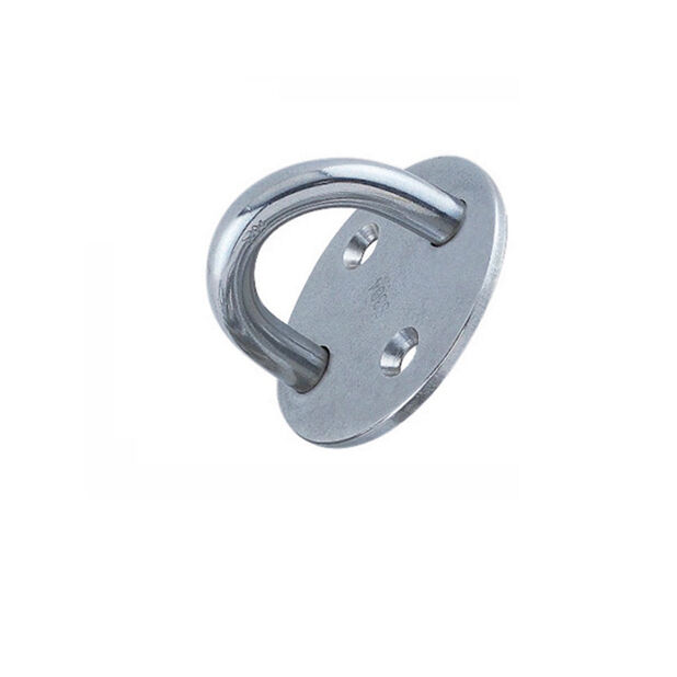 Wandauge mit Grundplatte rund 5,0 - 8mm Bügel, Edelstahl A2 - AISI 304 Wandauge mit Grundplatte rund 5,0 - 8mm Bügel, Edelstahl A2 - AISI 304