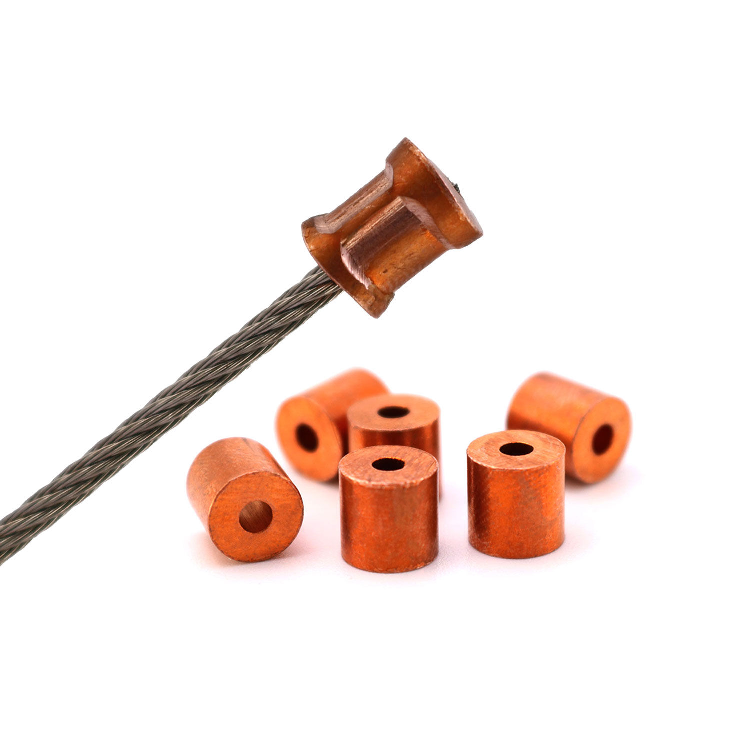 Nicopress® Stophülsen 871-18-J für Drahtseile 3,0-3,5mm / 100 Stück aus der Hamburger Tauwerk Fabrik - Est. 1901 ✓ Made in Germany ✓ Top Qualität ➤ Jetzt kaufen!