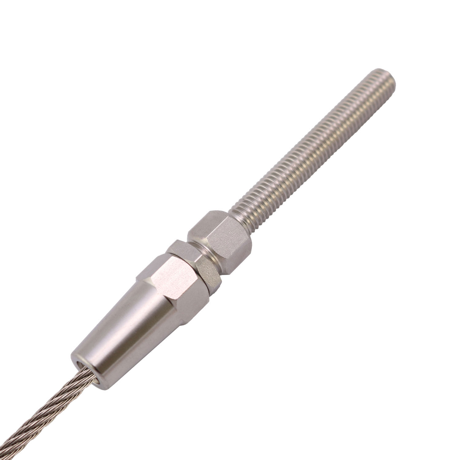 DIY Assembly - Threaded Terminal for 4.0 - 8.0 mm Wire Rope DIY Assembly - Threaded Terminal for 4.0 - 8.0 mm Wire Rope