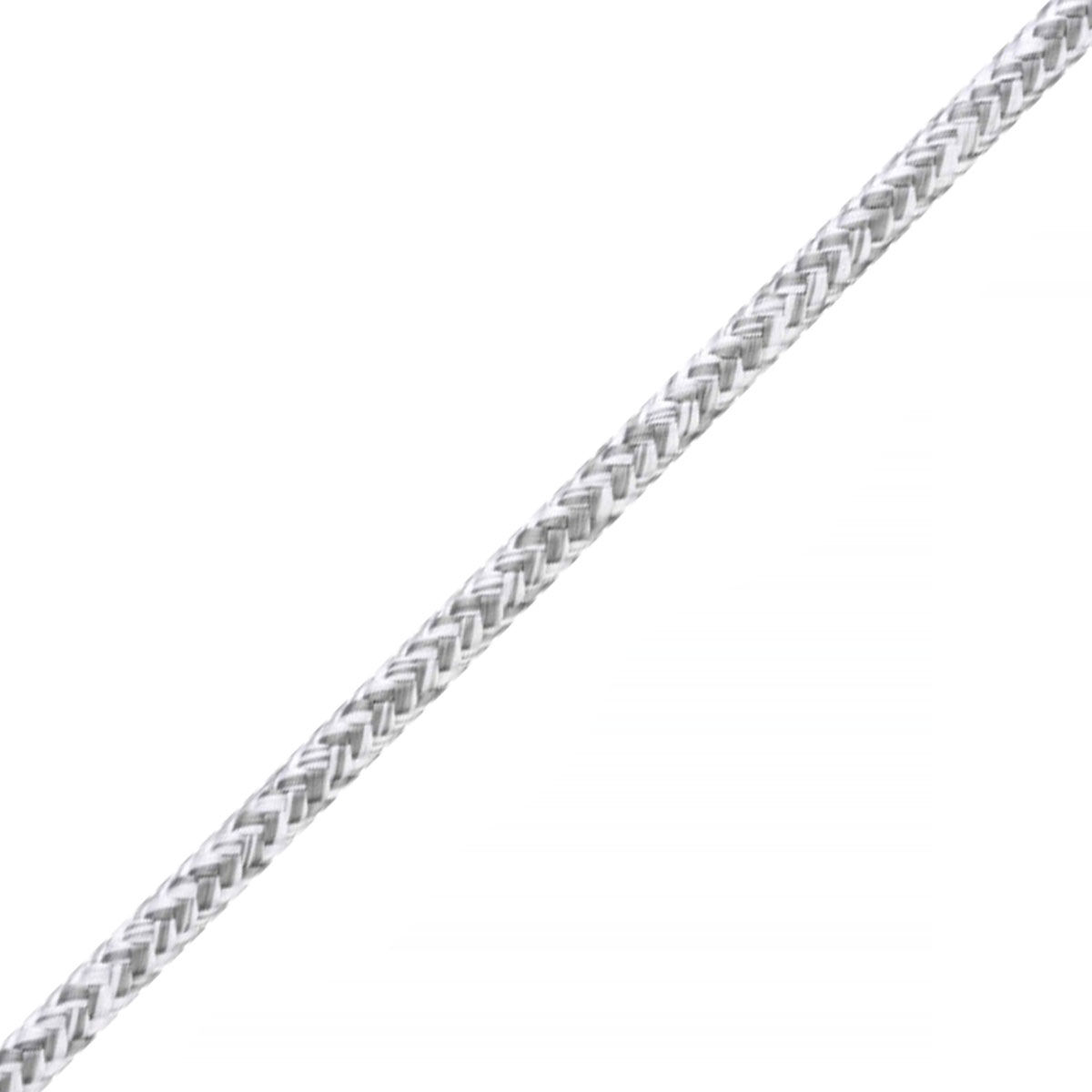 LIROS Magic Pro 6,0mm Meterware / 16-fach geflochten / Bruchlast 1800daN / Weiß-Silber