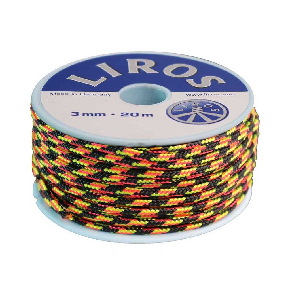 Trimmleine 3,0mm / Schwarz-Pink-Leuchtgelb / 20mtr Spule Trimmleine 3,0mm / Schwarz-Pink-Leuchtgelb / 20mtr Spule