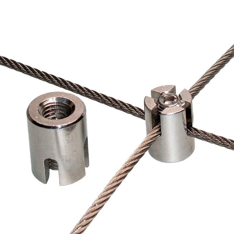 Kreuzklemme "offen" für 2,0 - 5,0mm Drahtseil / KK4 Kreuzklemme "offen" für 2,0 - 5,0mm Drahtseil / KK4