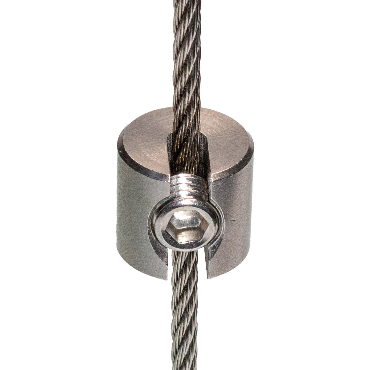 Stainless Steel Clamp Stopper 1-Piece for 2.0 - 6.0 mm Wire Rope Stainless Steel Clamp Stopper 1-Piece for 2.0 - 6.0 mm Wire Rope
