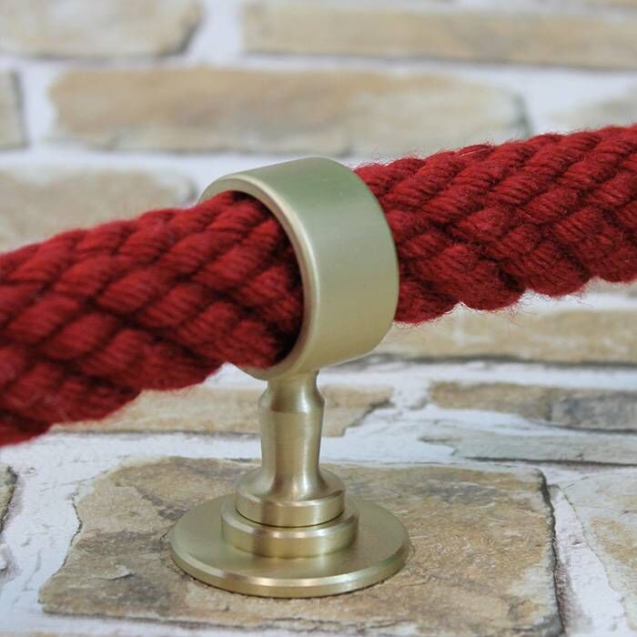 Seilträger - Messing matt für 30mm Handlaufseile aus der Hamburger Tauwerk Fabrik - Est. 1901 ✓ Made in Germany ✓ Top Qualität ➤ Jetzt kaufen!