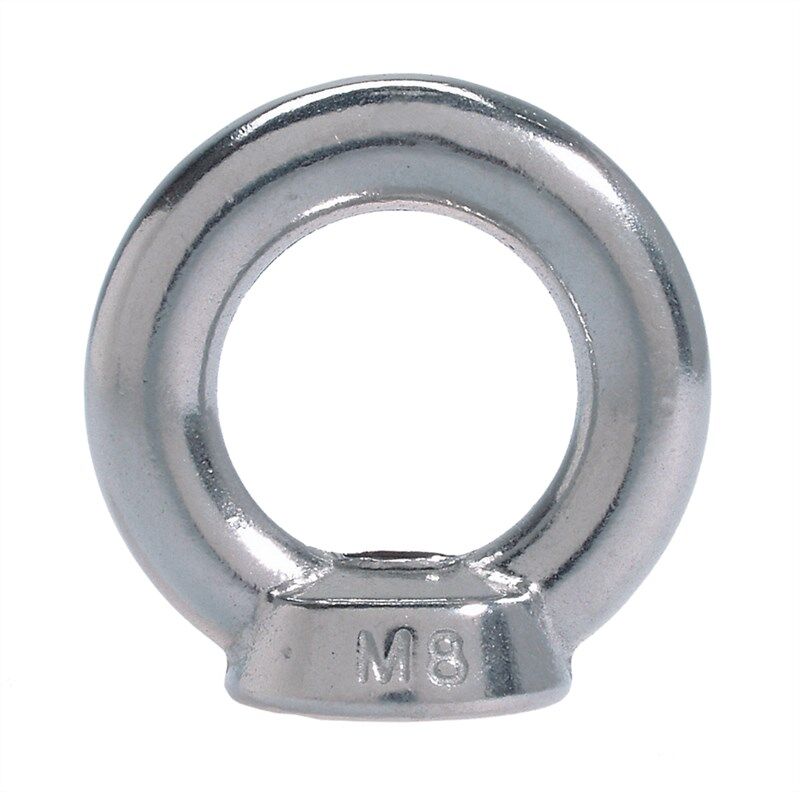 Ringmutter M8, gegossen ähnl. DIN 582, Edelstahl A4 - 1.4401 Ringmutter M8, gegossen ähnl. DIN 582, Edelstahl A4 - 1.4401