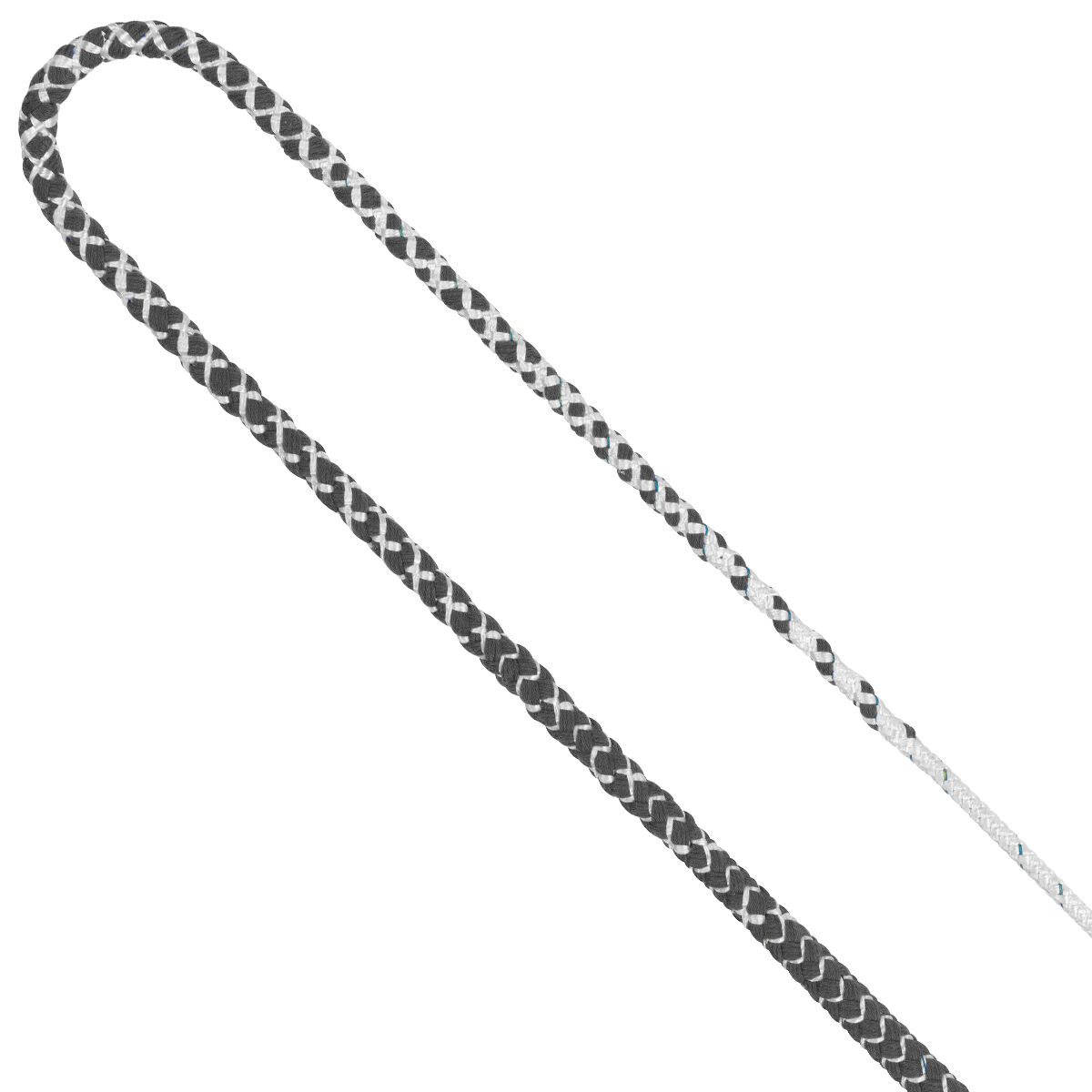 Einseitig verjüngte Schoten in Blau-Weiß, nach Vorgabe gefertigt | Hamburger Tauwerk Fabrik – Beste Qualität seit 1901. Jetzt online kaufen