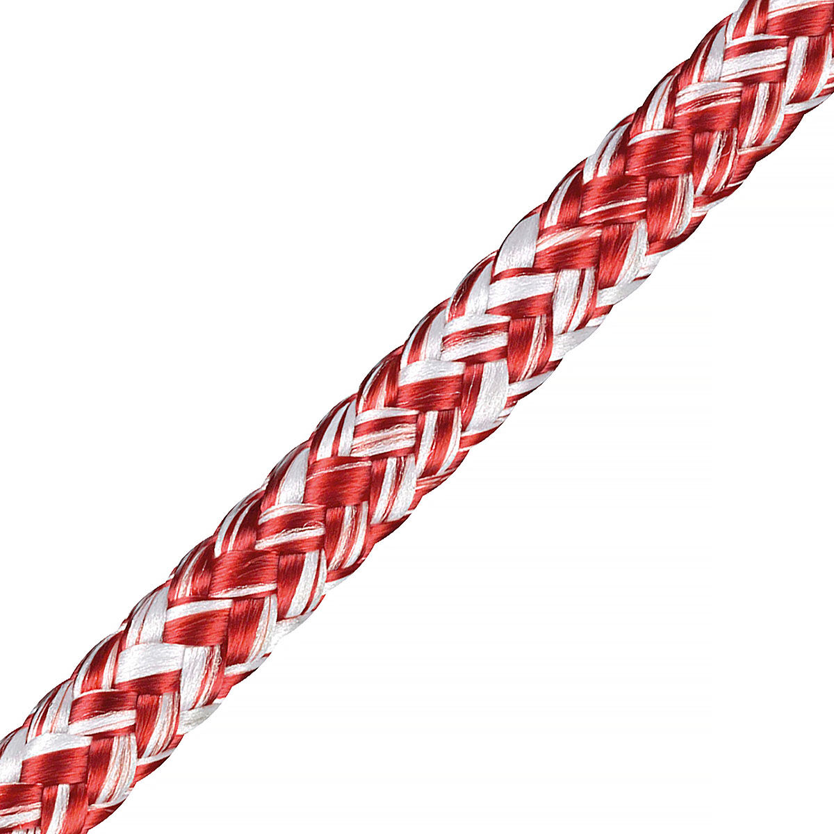 LIROS Magic Pro 6,0mm Meterware / 16-fach geflochten / Bruchlast 1800daN / Weiß-Rot LIROS Magic Pro 6,0mm Meterware / 16-fach geflochten / Bruchlast 1800daN / Weiß-Rot